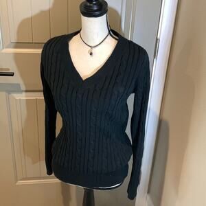 CHAPS Cable Knit Sweater sz M